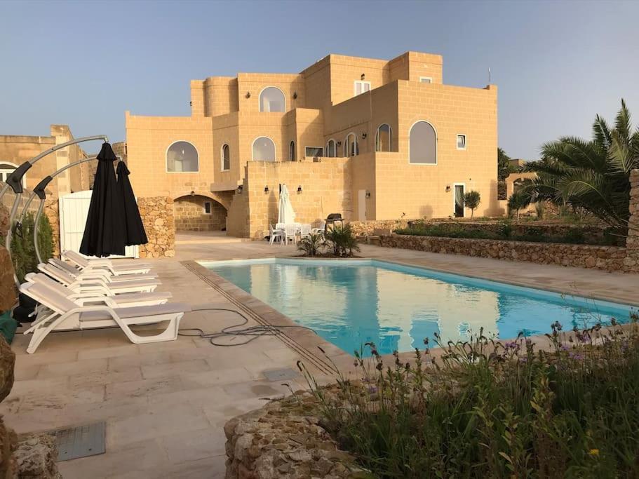 Farmhouse Villa With Large Pool And Garden In Gozo Gharb  Ngoại thất bức ảnh